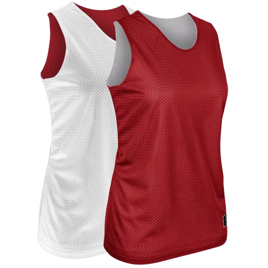 Scarlet & White | Women's Cut Basketball Pinnie