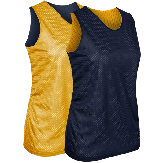 Navy & Gold | Women's Cut Basketball Pinnie