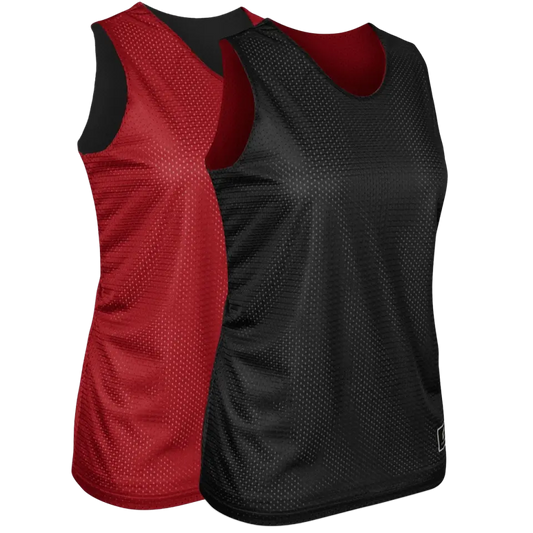 Black & Scarlet | Women's Cut Basketball Pinnie