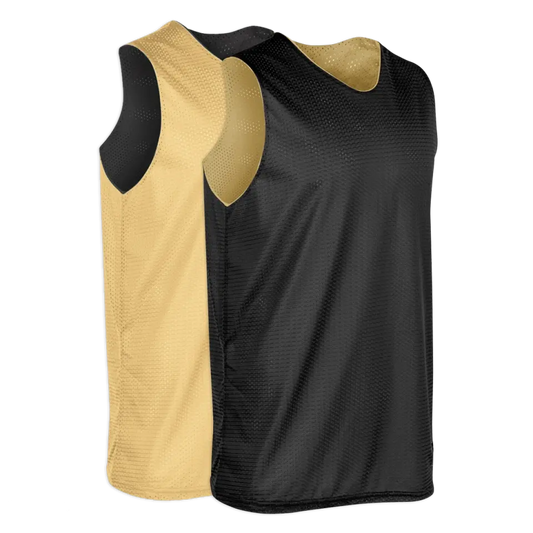 Black & Vegas Gold | Basketball Pinnie