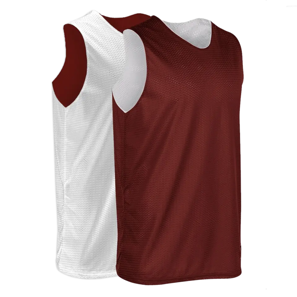 Cardinal & White | Basketball Pinnie