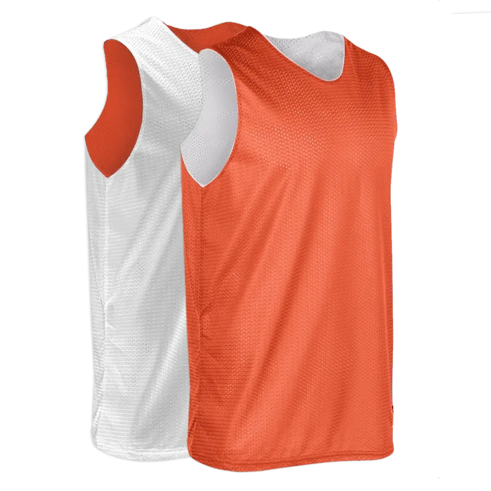 Orange & White | Basketball Pinnie