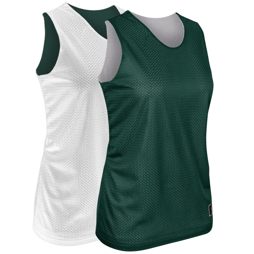 Forest & White | Women's Cut Basketball Pinnie