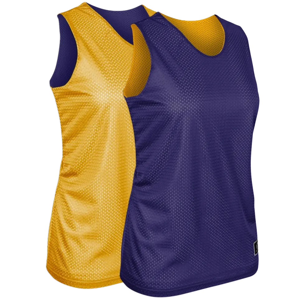 Purple & Gold | Women's Cut Basketball Pinnie