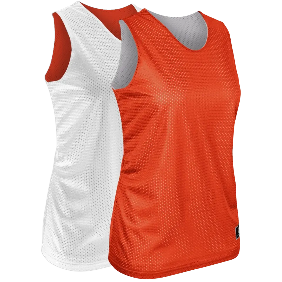 Orange & White | Women's Cut Basketball Pinnie