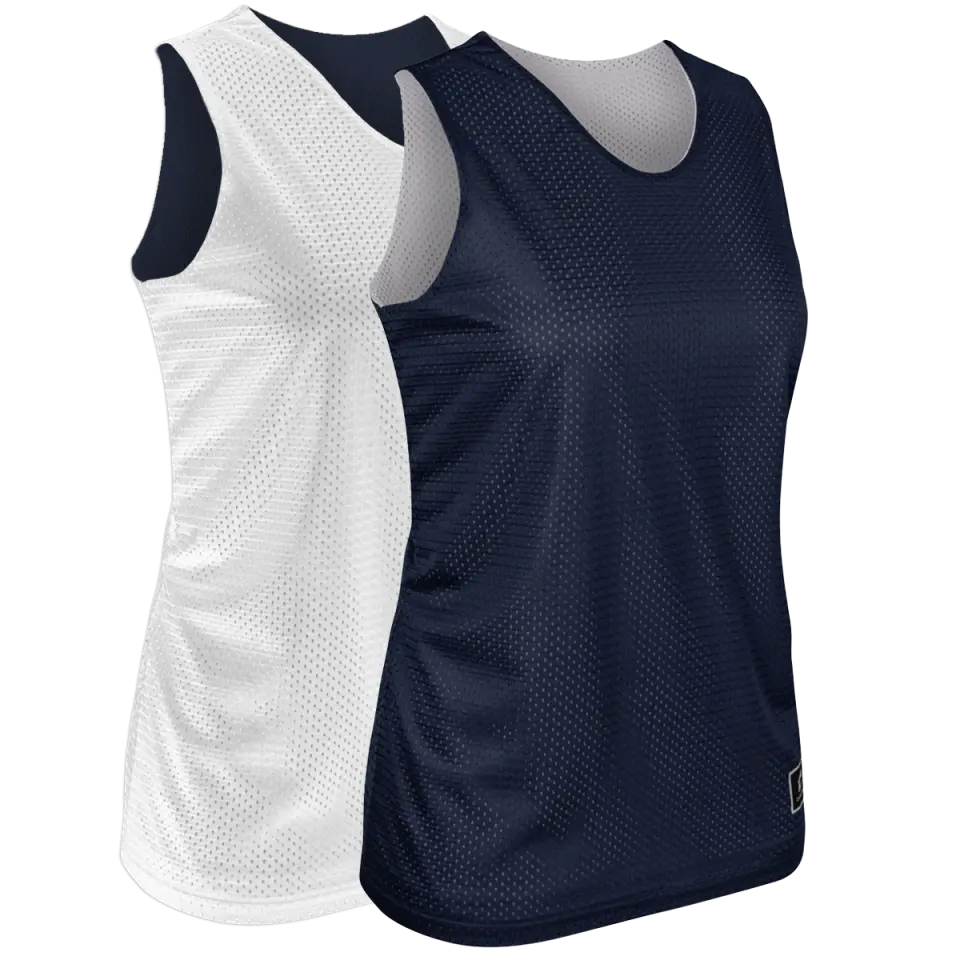 Navy & White | Women's Cut Basketball Pinnie