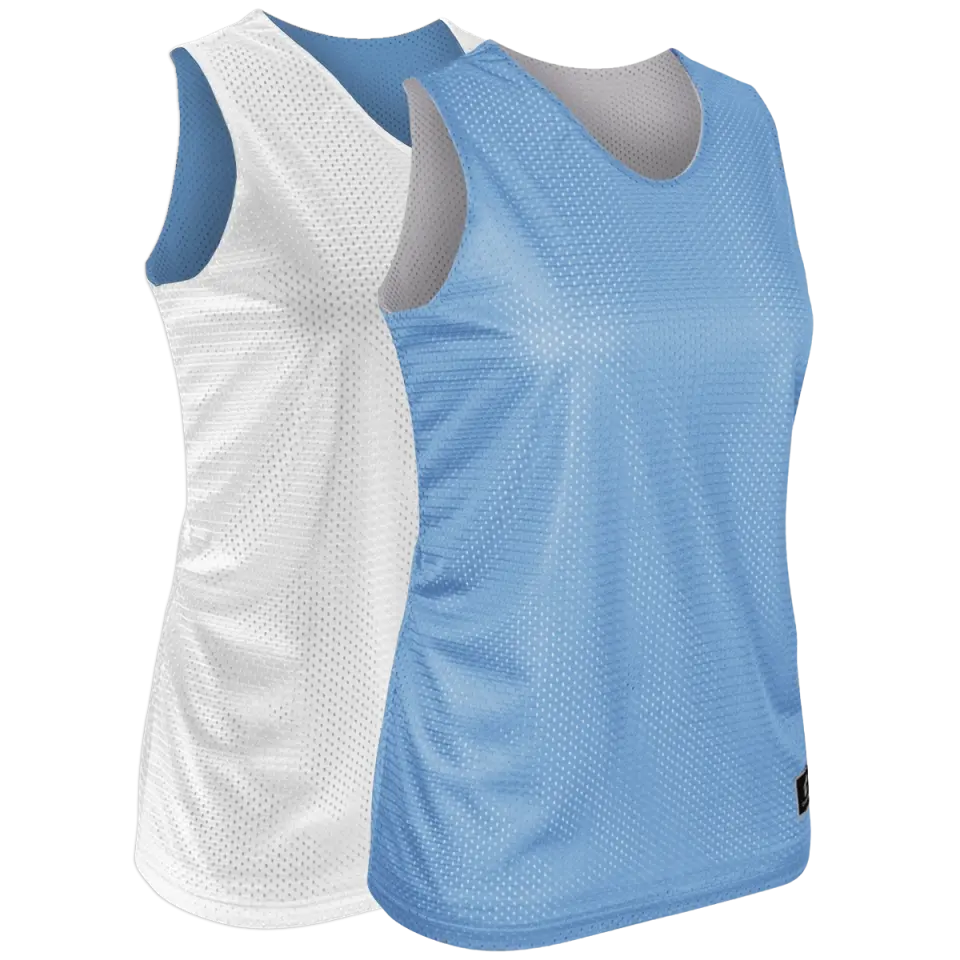 Carolina Blue & White | Women's Cut Basketball Pinnie