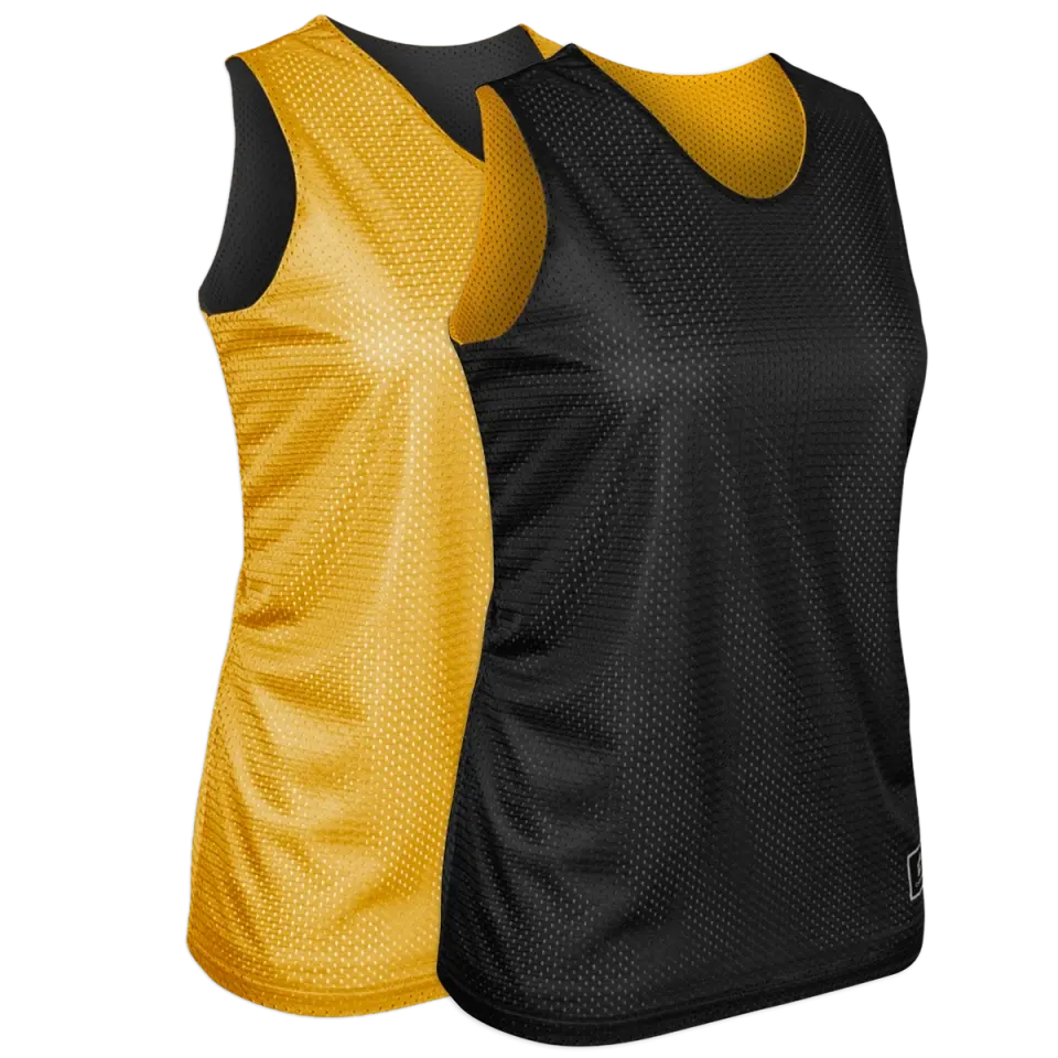 Black & Gold | Women's Cut Basketball Pinnie