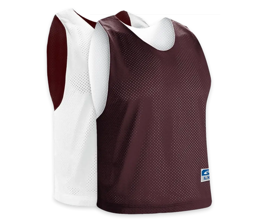 Maroon & White | Lacrosse Pinnie