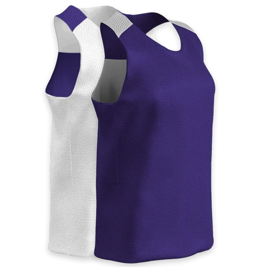 Purple & White | Women's Cut Lacrosse Pinnie